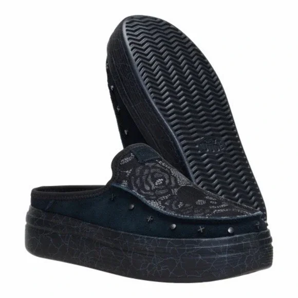 Hey Dude Jelly Roll Thorns Austin Lift Lace Shoes Slides Sz 8 Women's Bunnie XO - Picture 1 of 7